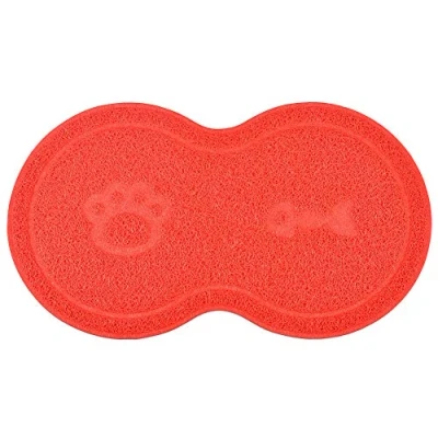 Afbeelding van DM 8 vormige kattenbakvulling voor huisdieren, kattenbakmat, deurmat, 46x26 cm (rood)