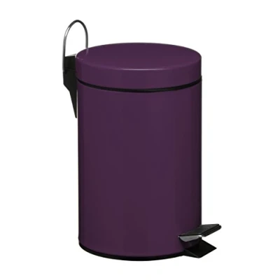 Afbeelding van Premier Huishoudelijke paarse keukenbak recycling en afval badkamer bak antislip vuilnisbakken voor keuken niet markering bakken pedaalbak, H 26 x B 17 D 23 cm