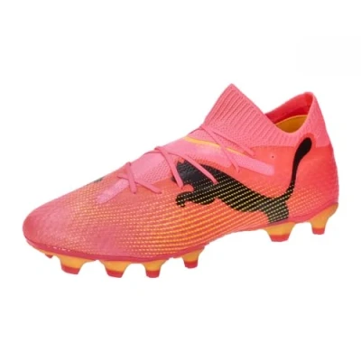 Afbeelding van Puma Future 7 PRO FG/AG Voetbalschoenen met kunststof noppen, Heren, Maat: 39, Sunset glow/black/sun stream Textiel/ synthetisch