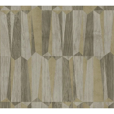 Afbeelding van AS Creation Nara 38743 3 387433 Bruin / Goud