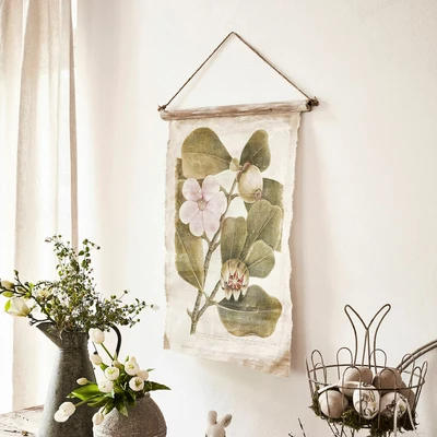 Afbeelding van LOBERON Afbeelding Gardi wit/groen