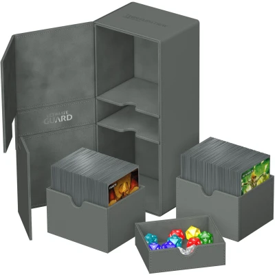 Afbeelding van Ultimate Guard Twin Flip&#039;n&#039;Tray 266+ XenoSkin: Grey