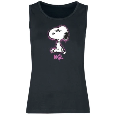 Afbeelding van Peanuts Snoopy No Tanktop zwart XXL Dames