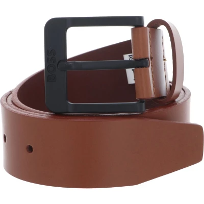 Afbeelding van BOSS Leren Riem Jemio B Sz40 Leather Belt W120 Brown Bruine