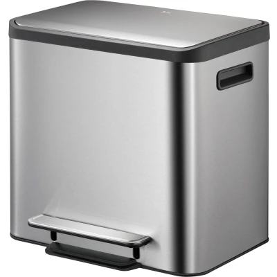 Afbeelding van Pedaalemmer Ecocasa mat RVS 2x12l