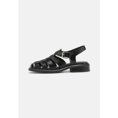 Afbeelding van Vagabond Shoemakers dames Ellis sandaal van leer in de kleur Zwart, maat: 40