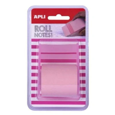 Afbeelding van APLI 18192 Sticky Note Dispenser Rol 50 mm x 8 m Pastelroze