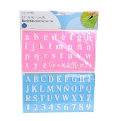 Afbeelding van Lifetime Alfabet en Letter Sjabloon A t/m Z, 2 Delig