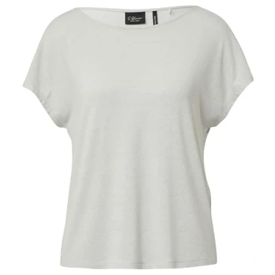 Afbeelding van s.Oliver Black Label Tshirt basic, Dames, Maat: 46, Ecru