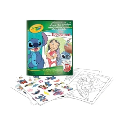 Afbeelding van Crayola Kleurboek Disney Lilo en Stitch Met Stickers
