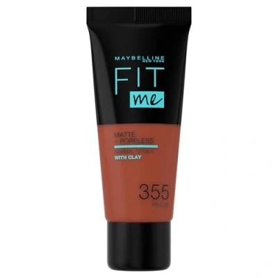 Afbeelding van Maybelline New York Fit me Matte + Poreless Foundation 355 Pecan Medium Dekkende