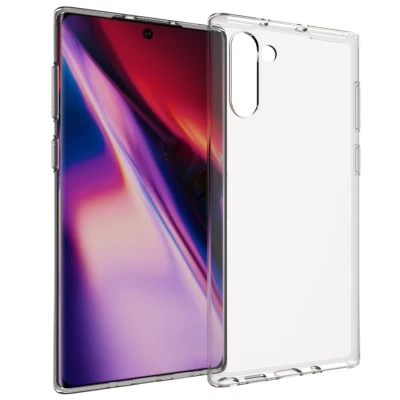 Afbeelding van Samsung Galaxy Note 10 Hoesje Siliconen en TPU (zacht) Accezz Softcase/Backcover Transparant Telefoonhoesje