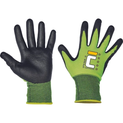Afbeelding van Cerva SITTA PALM gloves nitril 01130100 HV Geel 8