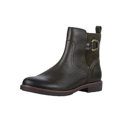 Afbeelding van Marco Tozzi Korte laarzen, Dames, Maat: 37, Olive comb Leer/ synthetisch