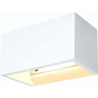 Afbeelding van Slv plastra wandlamp wit 1xqt de12 1002238