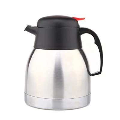 Afbeelding van BAIYA Thermoskan, roestvrij staal, theepot, koffiepot, isoleerkan voor koffie, melk, thee, sap (1,2 l)