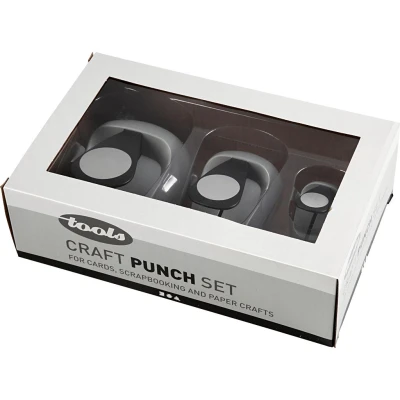 Afbeelding van Ponsen Set, Cirkel, 25+49+75 mm, 3 Stuk, 1 Doos