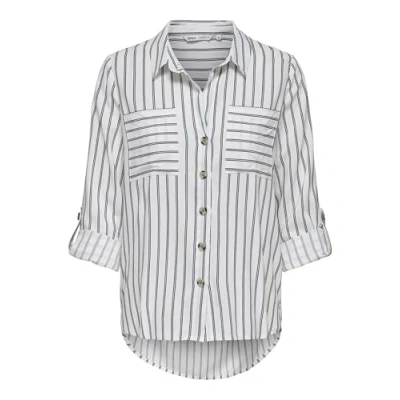 Afbeelding van Only asmin shirt L/S WVN Noos, cloud dancer, L