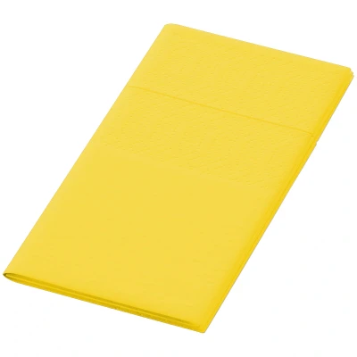 Afbeelding van Servetten tissue 33cm 3 laags geel 1/8 vouw