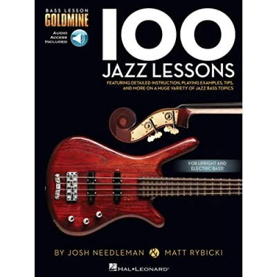 Afbeelding van 100 JAZZ LESSONS GUITARE BASSE +ENREGISTREMENTS ONLINE: Bass Lesson Goldmine Series