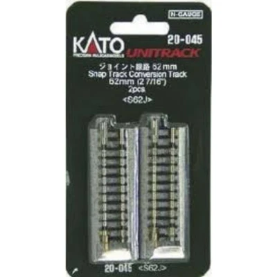 Afbeelding van N Kato Unitrack 7078012 Overgangsrails 62 mm 2 stuk(s)
