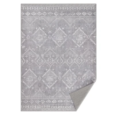 Afbeelding van SONGMICS HOME Vloerkleed 120 x 170 cm Woonkamertapijt Antisliptapijt Kortpolig Pluizig Decoratie Woonkamer Slaapkamer Machinewasbaar Boho stijl Duifgrijs TAR027G01V1