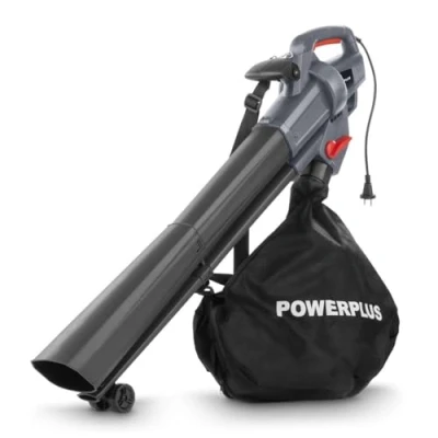 Afbeelding van Powerplus Elektrische Bladblazer POWEG9014 3300 W Maximale luchtsnelheid van 270 km/h 3 in 1 versnipperen, blazen, zuigen Met 40 L opvangzak Tuingereedschap