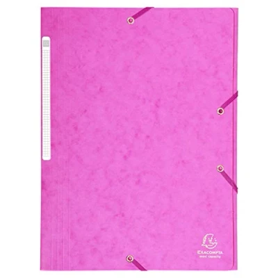 Afbeelding van Exacompta Natuur Toekomst Elastische 3 Flap Folders roze
