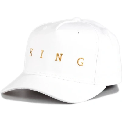 Afbeelding van KING Apparel Tennyson Gold Curve Peak cap White