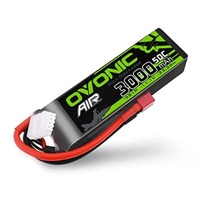 Afbeelding van OVONIC Lipo 3S 3000mAh 50C 11.1V met Dean Stijl T connector voor RC Vliegtuig Helicopter Auto Vrachtwagen Truggy Hobby DIY