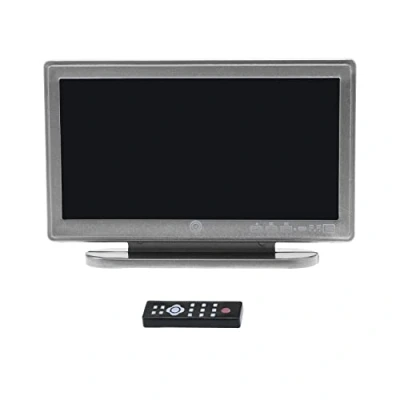 Afbeelding van Poppenhuis Miniatuur TV 1:12 Schaal Plastic Mini Televisie Simulatie Met Afstandsbediening Meubels Model Speelgoed Decoratie Accessoires