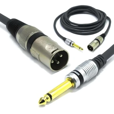 Afbeelding van VITALCO XLR Male naar Jack 6.35 1/4 &quot;Mono 1.5m Kabel 3 Pin Microfoon TS Inch Lead
