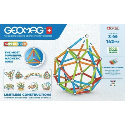 Afbeelding van Geomag Super Color Recycled 142 delig multicolor