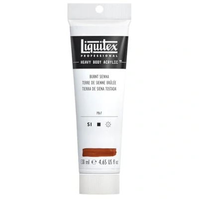 Afbeelding van Liquitex 1047127 Professional Heavy Body acrylverf in kunstenaarskwaliteit met uitstekende lichtechtheid en boterachtige consistentie, 138ml Tube, Burnt Sienna
