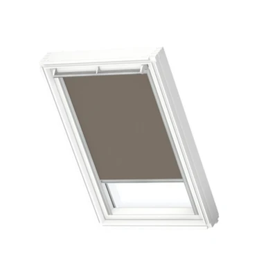 Afbeelding van VELUX Origineel Verduisterend Rolgordijn (DKL), Zilveren Kozijn, MK08, Warm Grey