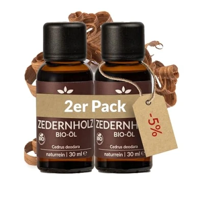 Afbeelding van Heldengrün© biologische cederhoutolie [100% natuurzuiver] cederolie uit duurzame Himalaya ceder echte cederhoutgeur etherische oliën cederhout 2 x 30 ml