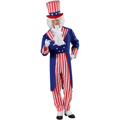 Afbeelding van &quot;Uncle Sam kostuum voor volwassenen Verkleedkleding Large&quot;