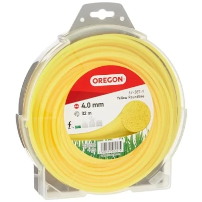 Afbeelding van Oregon 69 387 Y Gele ronde grastrimmerlijn/draad voor grastrimmers en bosmaaiers, 4,0 mm x 32 m, verpakking kan variëren