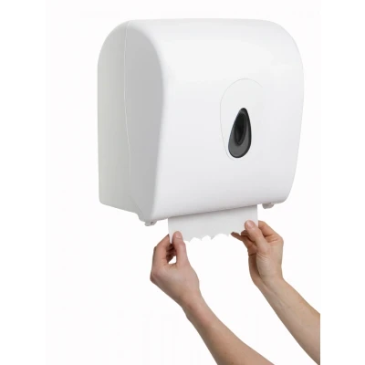 Afbeelding van PlastiQline handdoekroldispenser mini PQSACDK wit