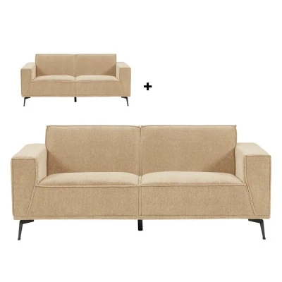 Afbeelding van Leeds 3 + 2 5 seater City 120 Beige