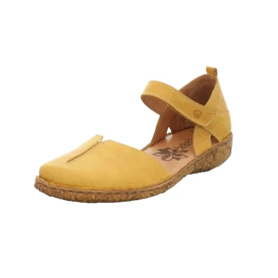 Afbeelding van Josef Seibel Ballerina&#039;s met enkelbandjes, Dames, Maat: 37, Safran Leer