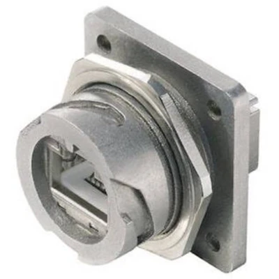 Afbeelding van Telegärtner 100007415 STX V1 RJ45 flensset Metaal variant 1 Koppeling, inbouw Aantal polen: 8P8C stuk(s)