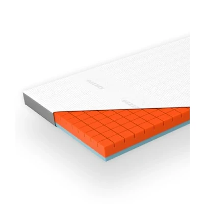 Afbeelding van Genius Eazzzy Premium Cube topper 160 x 200 cm, hoogte 9 ergonomische matrastopper, 2 in 1 omkeerbare met vaste en zachte kant, ademende mesh overtrek, hoeklussen, wasbaar