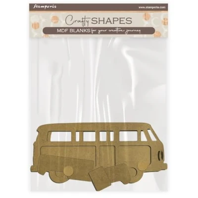 Afbeelding van Stamperia MDF Crafty Shapes Blanks Silent Sea Van (7pcs) (KLSM50)
