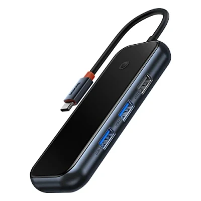 Afbeelding van Baseus AcmeJoy USB C naar A/HDMI/USB SD/TF Hub Grijs