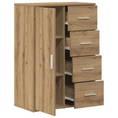 Afbeelding van vidaXL Dressoir Artisan eiken Bewerkt hout Middelgroot Opslag