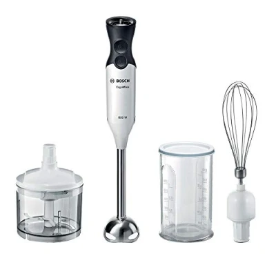 Afbeelding van Bosch Ms6Ca4150 Ergomixx Staafmixer + Accessoires Wit/Zwart