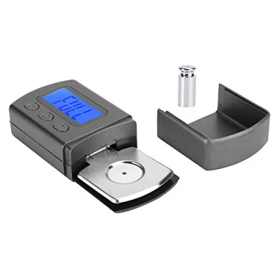 Afbeelding van Annadue digitale platenspeler stylus krachtschaalmeter, 0,01 g blauwe lcd achtergrondverlichting, met kalibratiegewicht display, voor toonarm phono cartridge