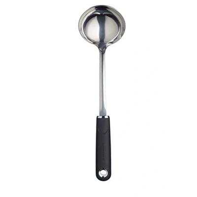 Afbeelding van Masterclass Soeplepel 34 Cm Rvs/nylon Zilver/zwart