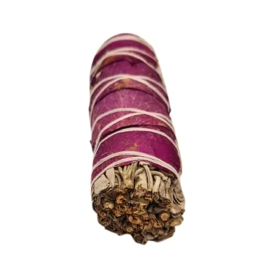 Afbeelding van Witte salie en roze bloemblaadjes 4 inch